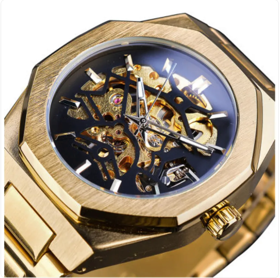 Gent's Leather-Bound Automatic Watch