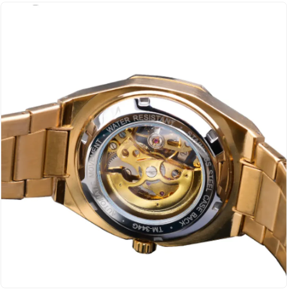Gent's Leather-Bound Automatic Watch